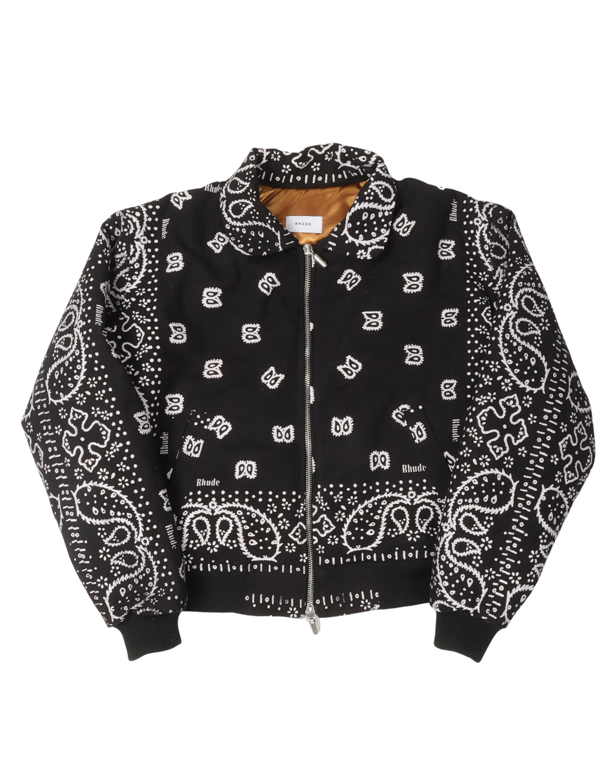 Paisley Print Canvas Jacket