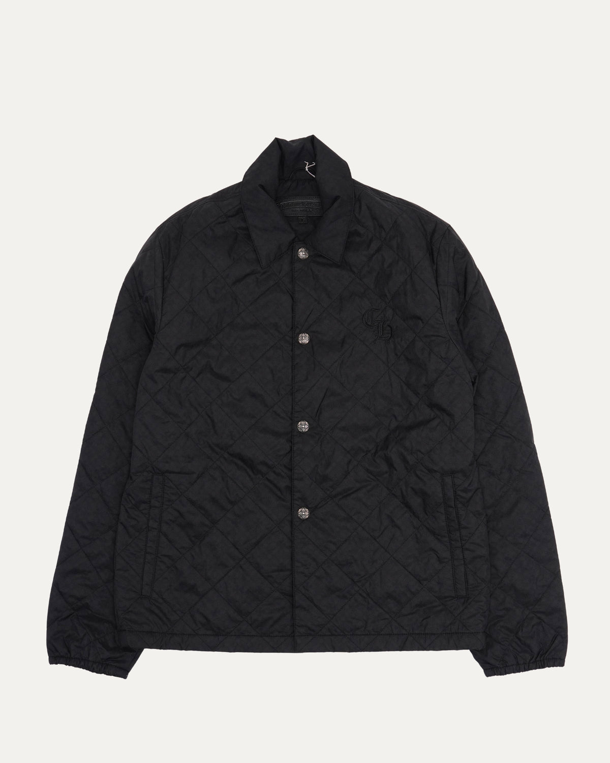 CH Embroidered Padded Shirt Jacket