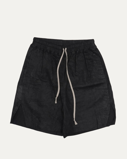 Blistered Leather Shorts