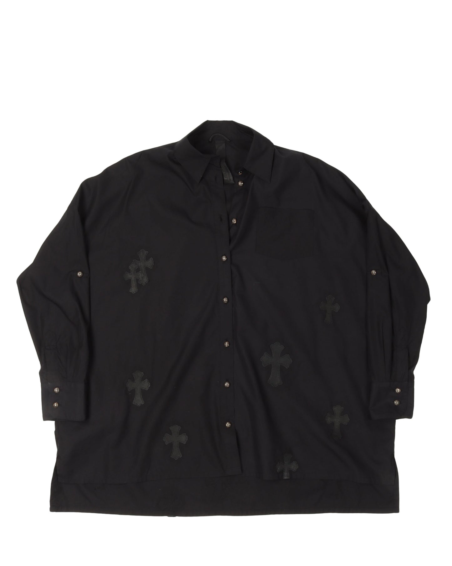 Oversized Cross Patch Shirt
