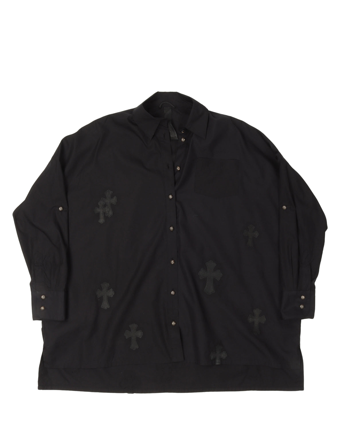 Oversized Cross Patch Shirt