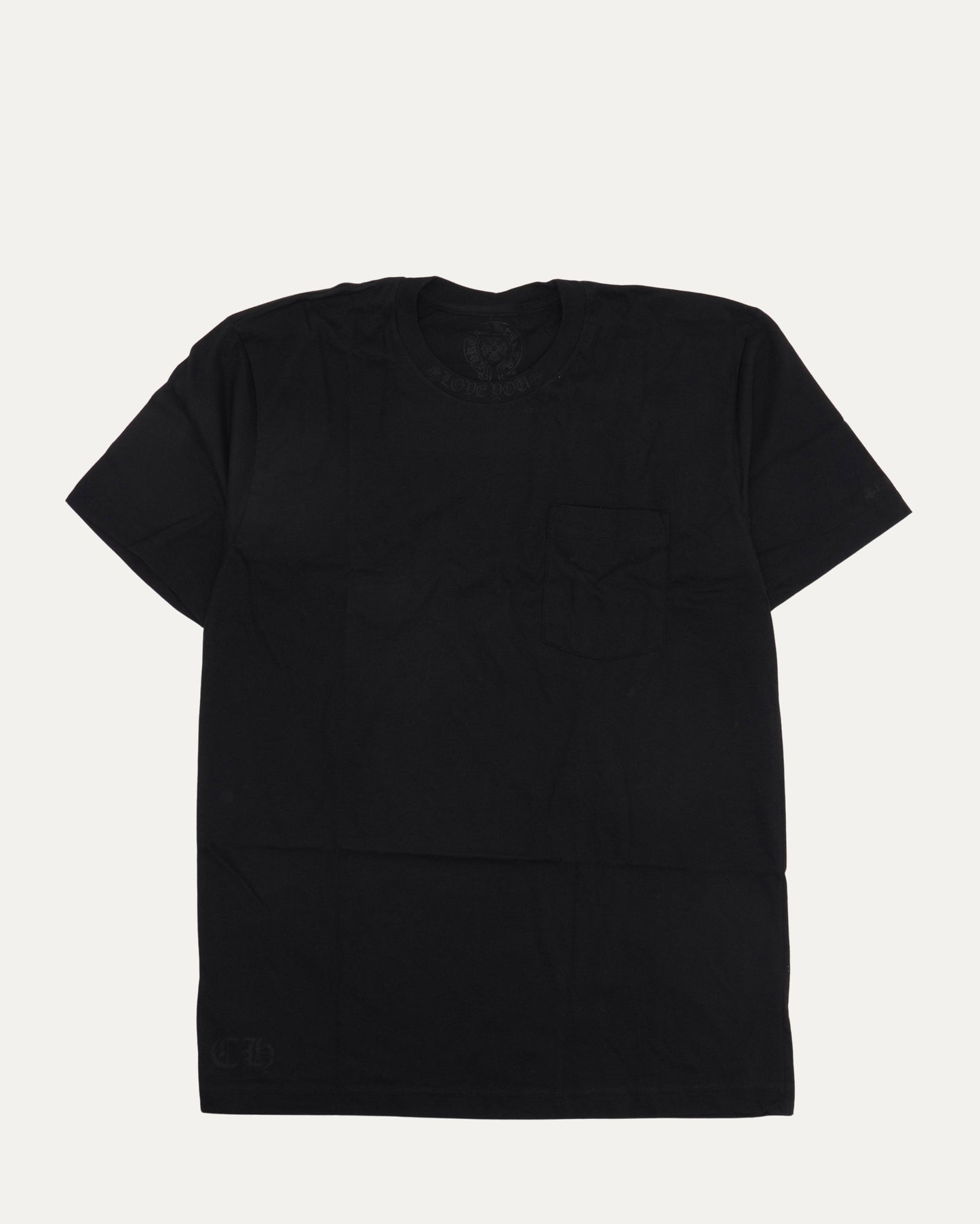 Cannes Tonal Neck Logo Pocket T-Shirt