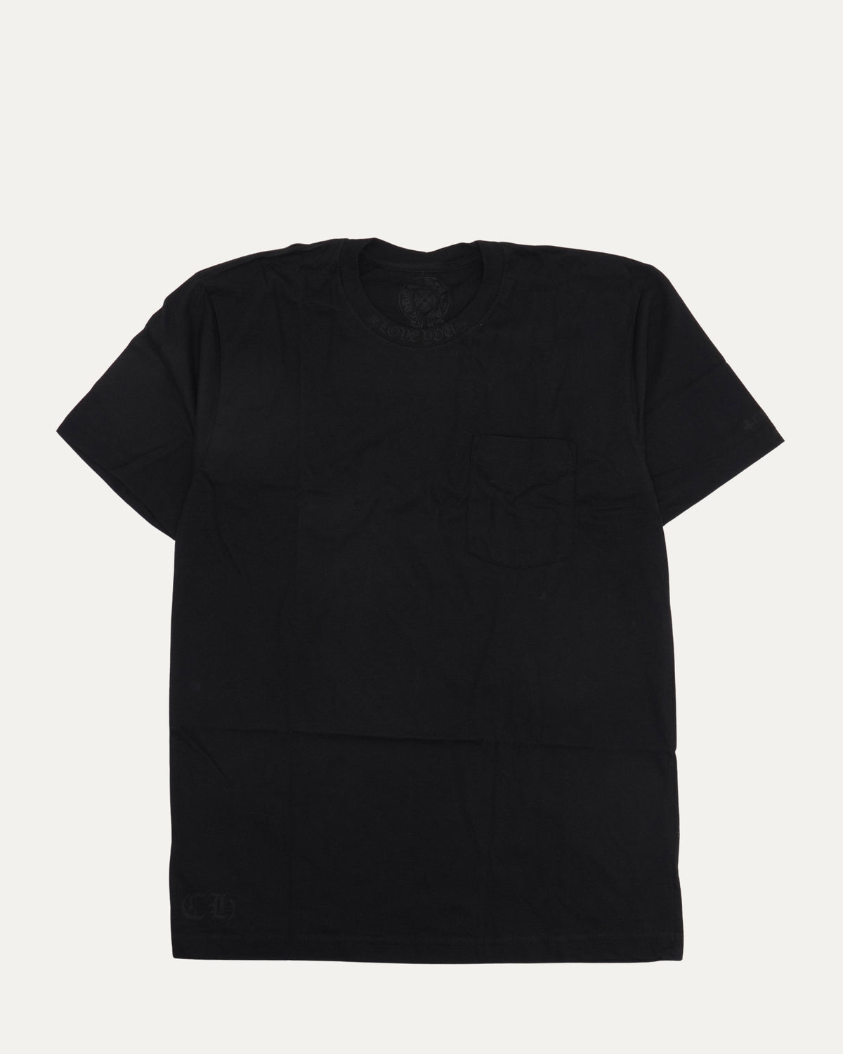 Cannes Tonal Neck Logo Pocket T-Shirt