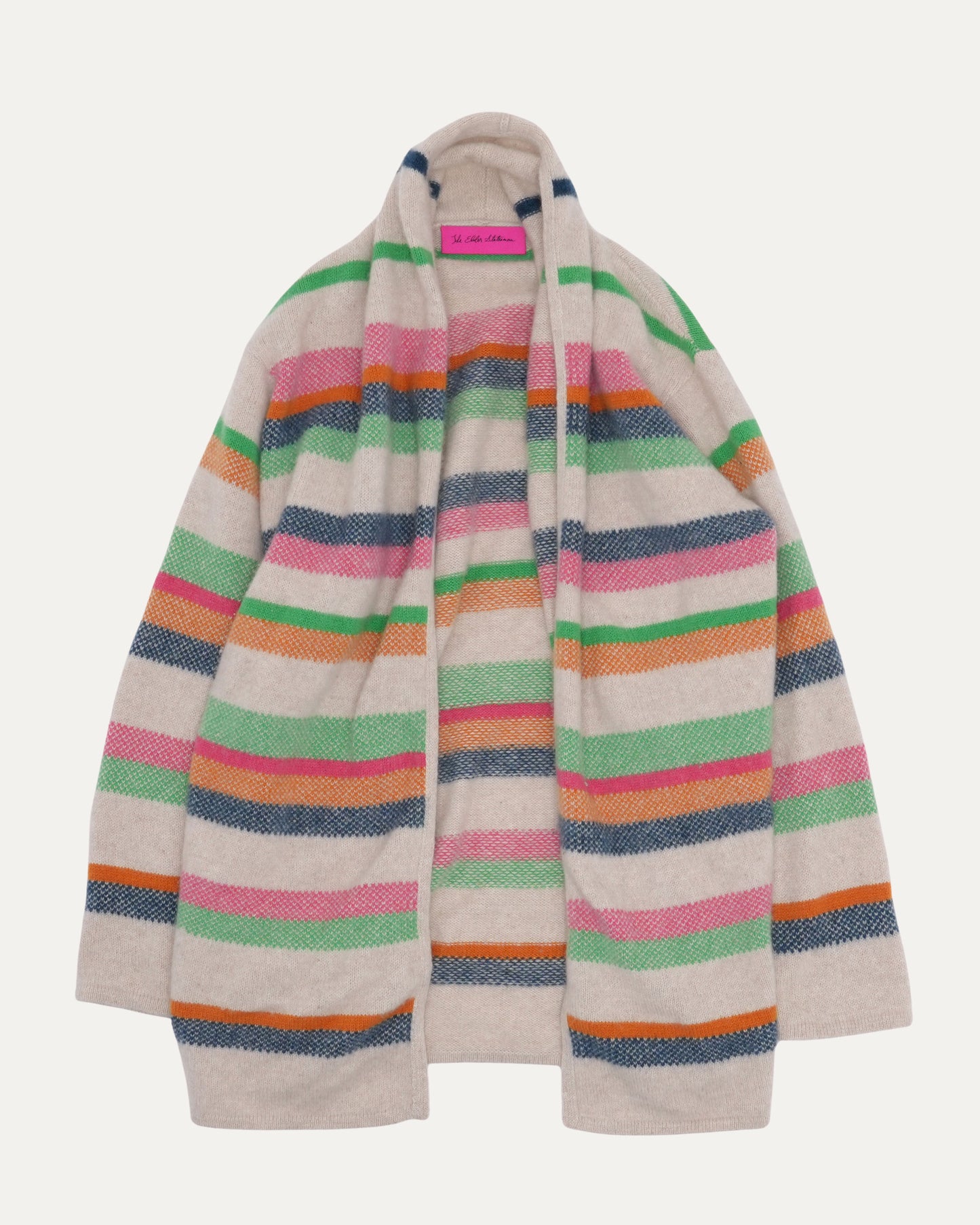 Striped Cashmere Cardigan