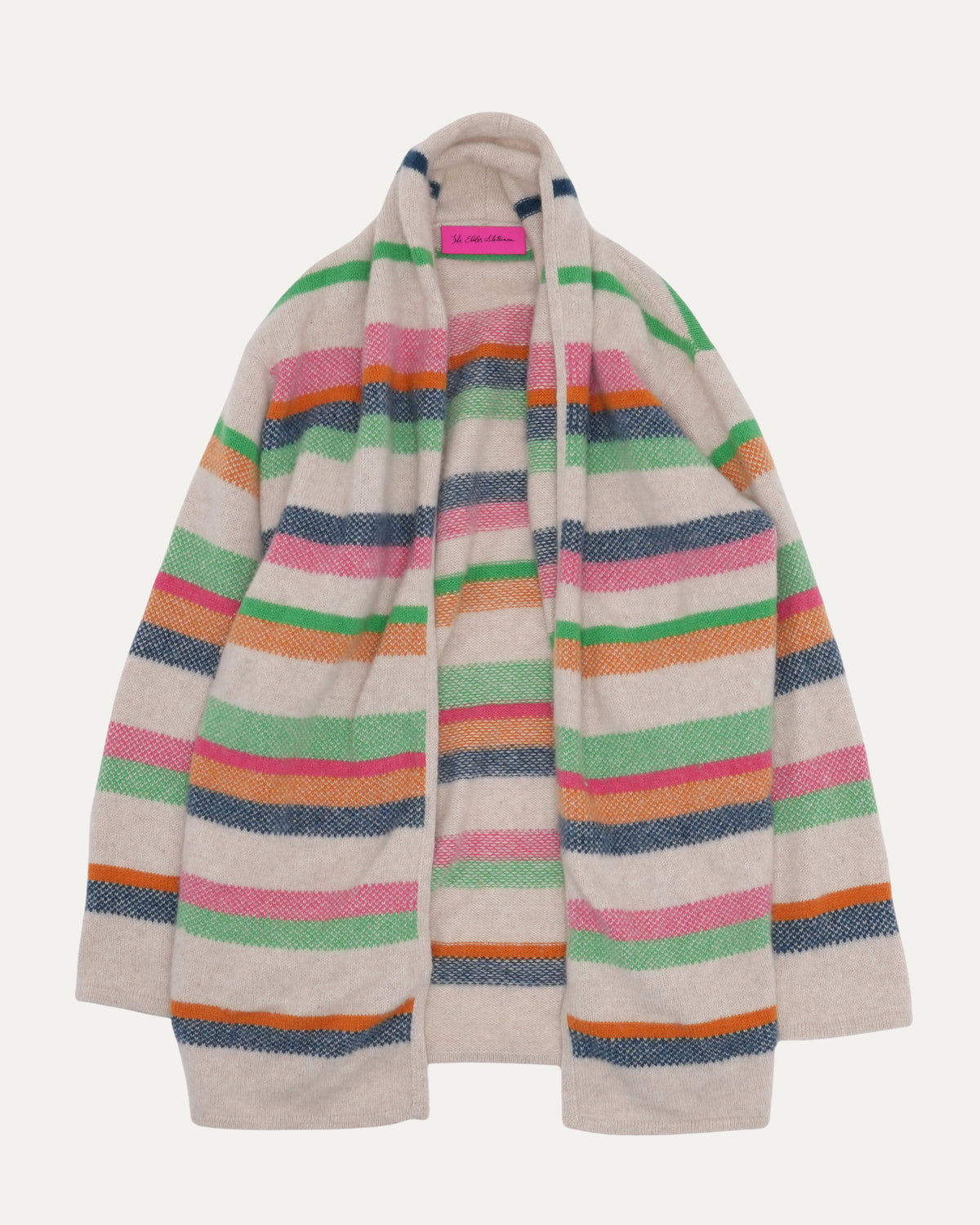 Striped Cashmere Cardigan
