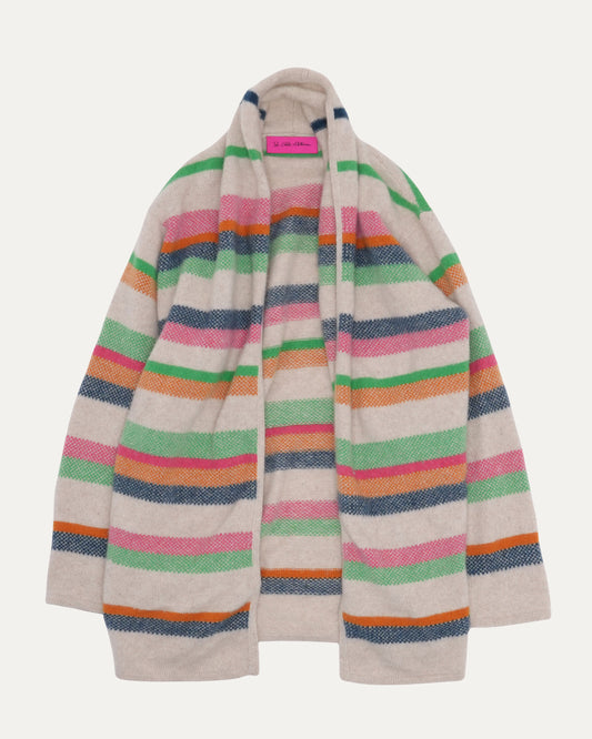 Striped Cashmere Cardigan