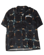 Tie Dye Silk Button Down Shirt