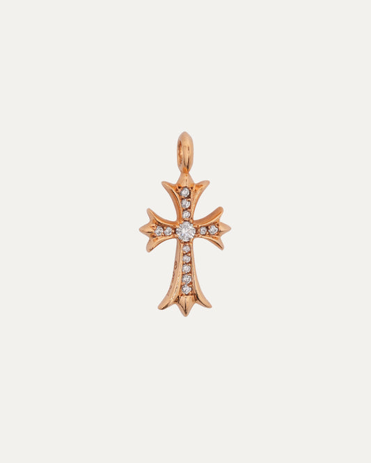Gold & Diamond Tiny Fat Pendant