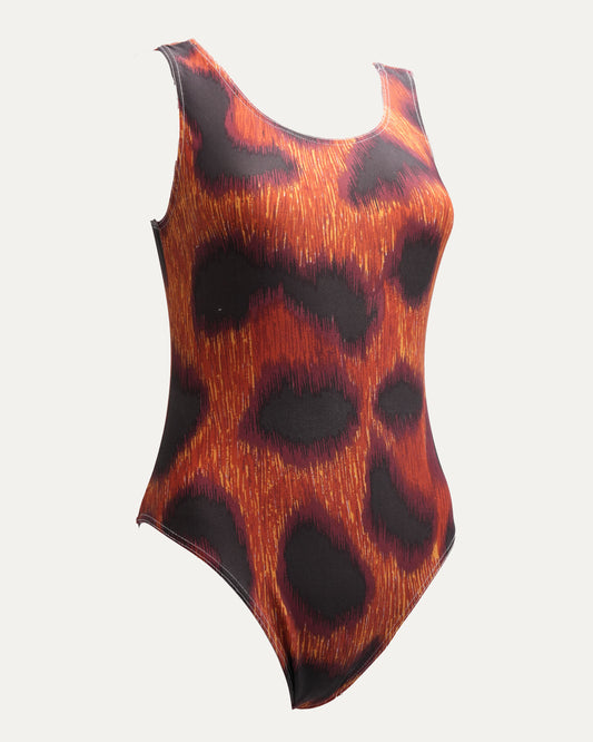 SS 1994 "Cafe Society" Printed Bodysuit