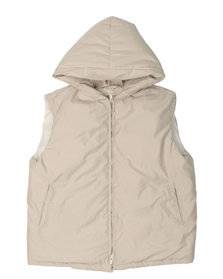 Fear Of God 6th Hooded Puffer Vest Bone