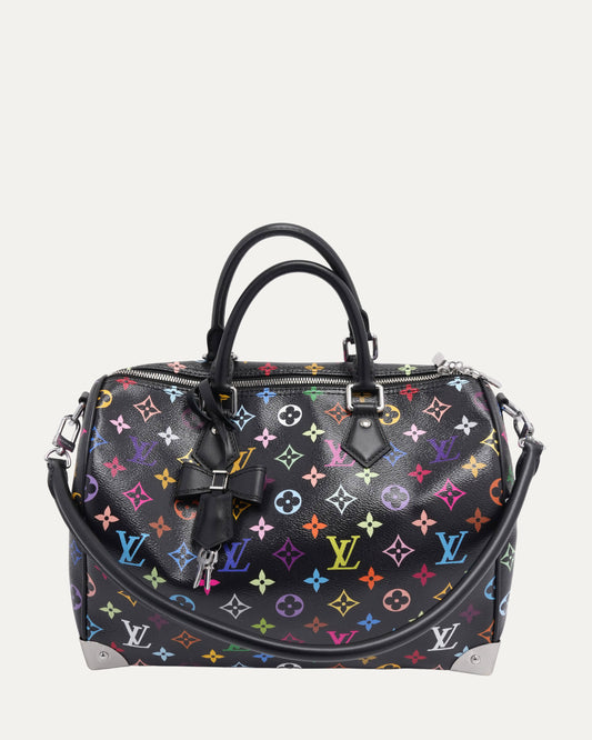 Takashi Murakami Monogram Speedy Soft 30 Bag