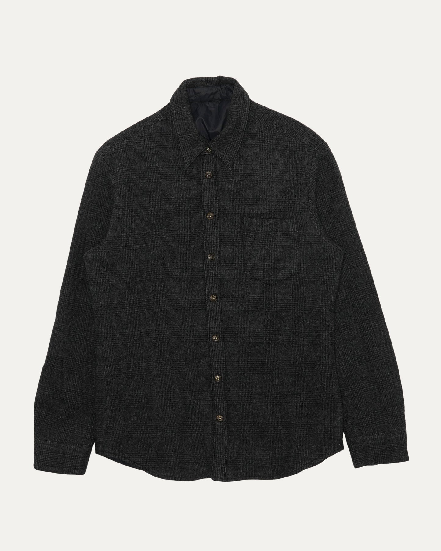 Reversible Plaid Insulated Shirt Jacket