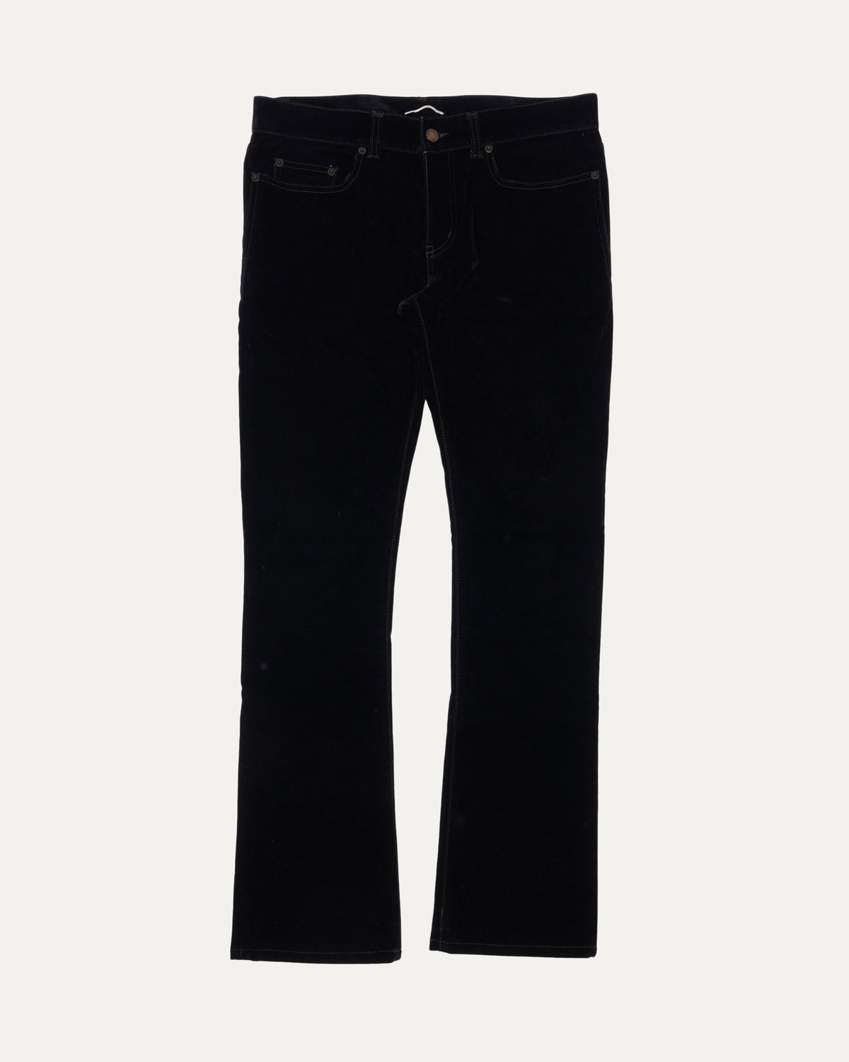 Flared Velour Jeans
