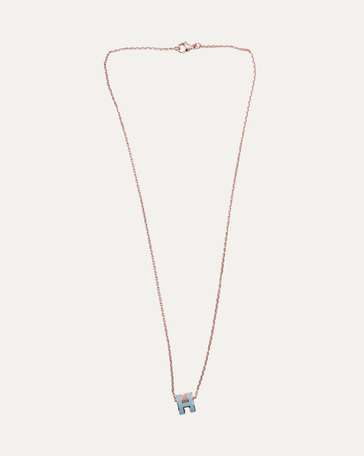 Rose Gold Plated Mini Pop H Pendant