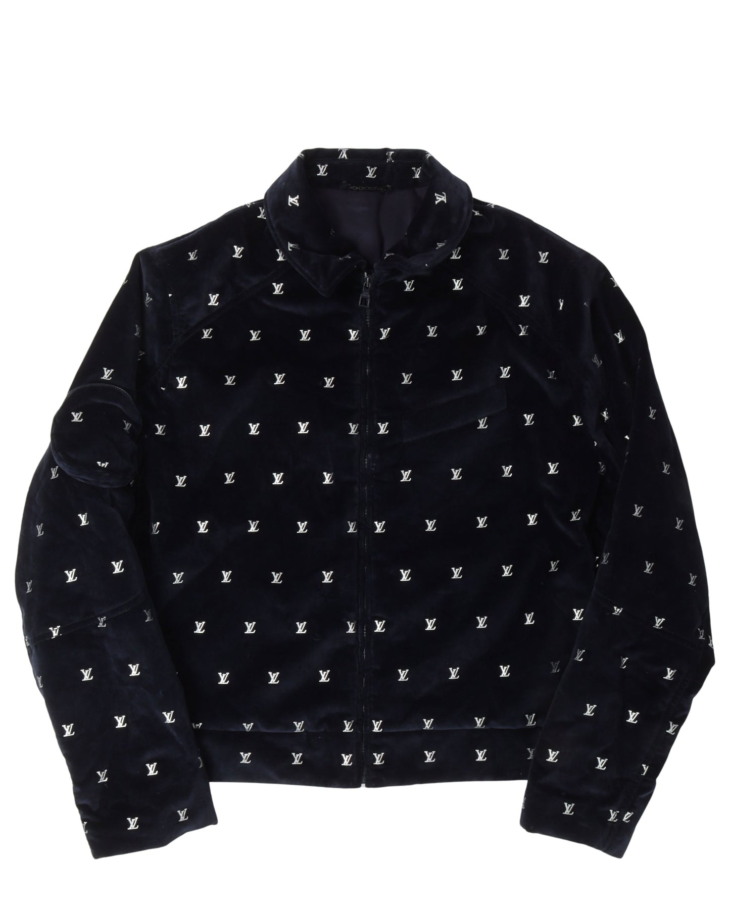 Velour Zip Up Jacket