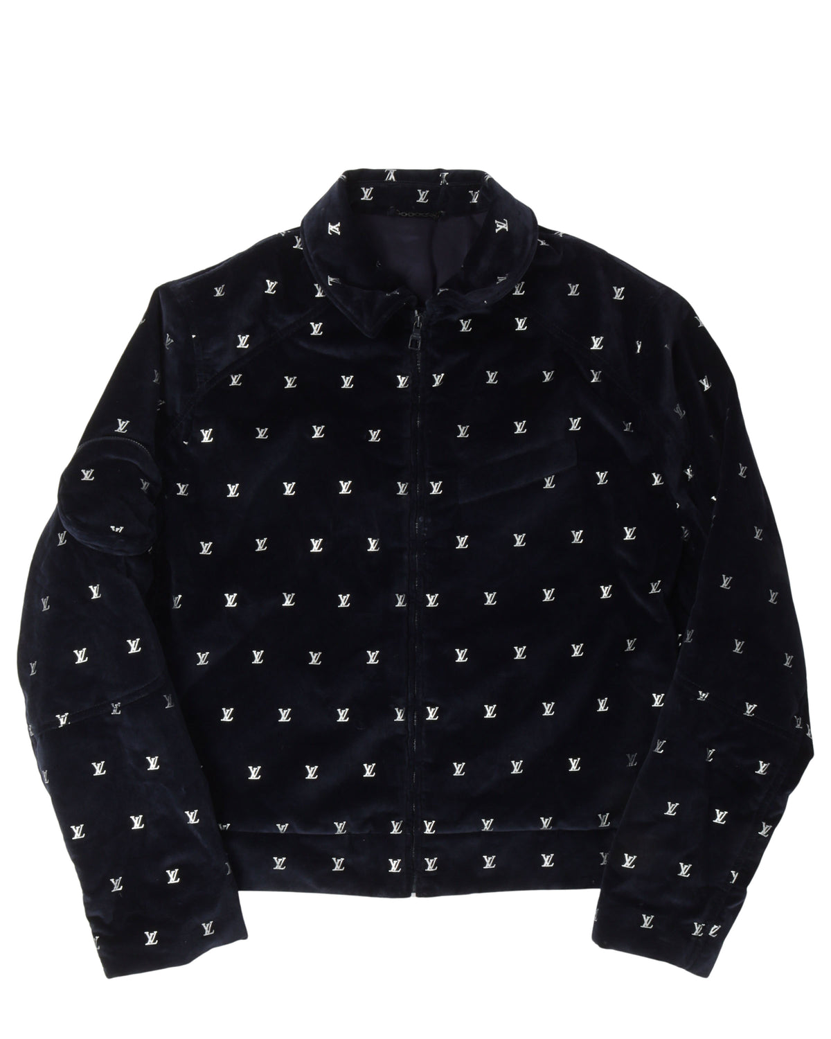 Velour Zip Up Jacket