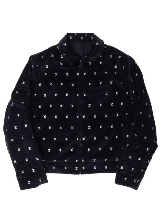 Velour Zip Up Jacket