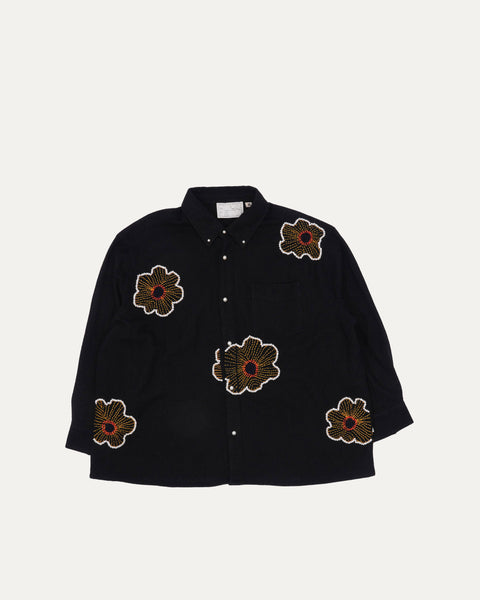 Glass Cypress Pearl & Sunflower Embroidered Shirt – Justin Reed
