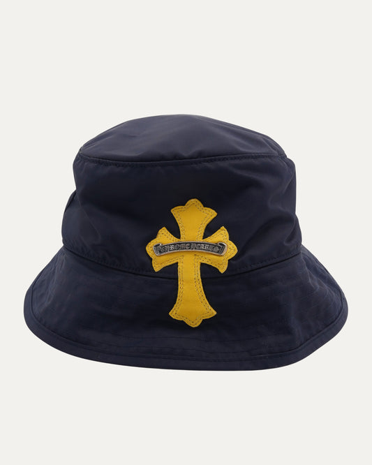 Nylon Cross Patch Bucket Hat