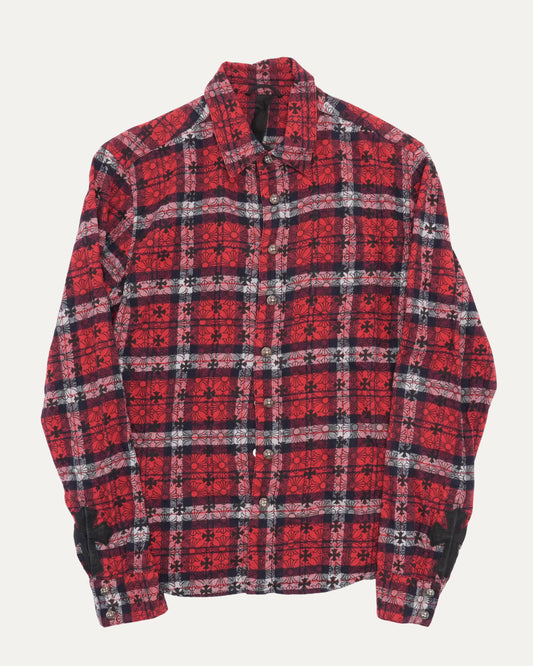 Cross Patch Loose Ends Flannel Shirt
