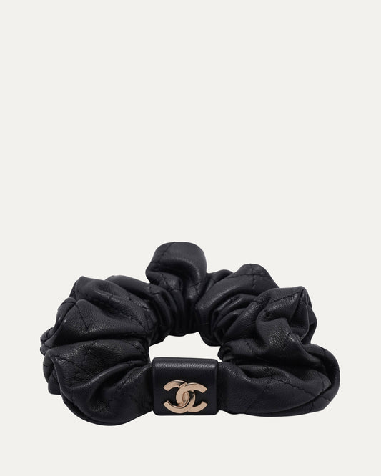 Leather Scrunchie