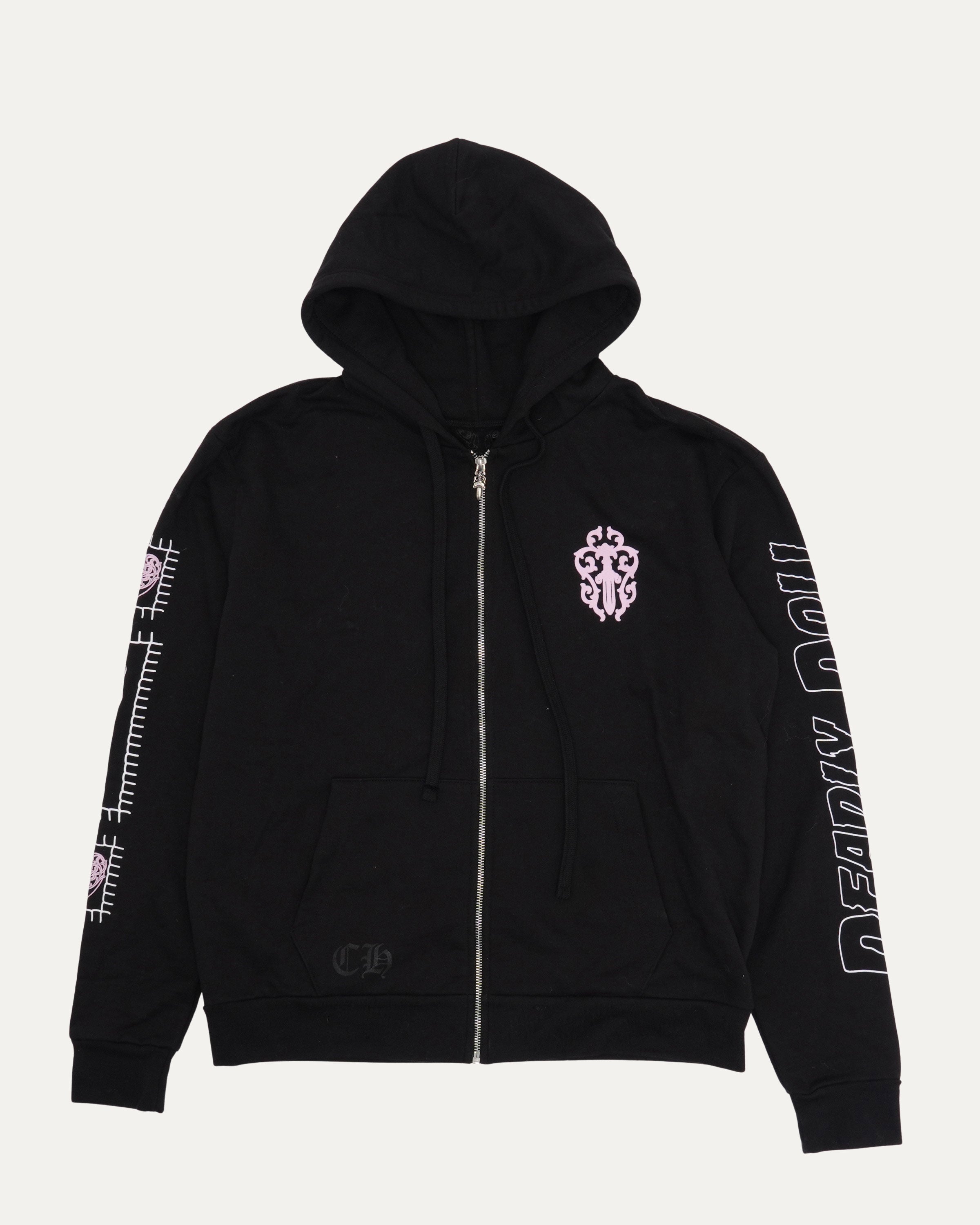 Chrome Hearts Deadly Doll Vine Dagger Zip Up Hoodie – Justin Reed