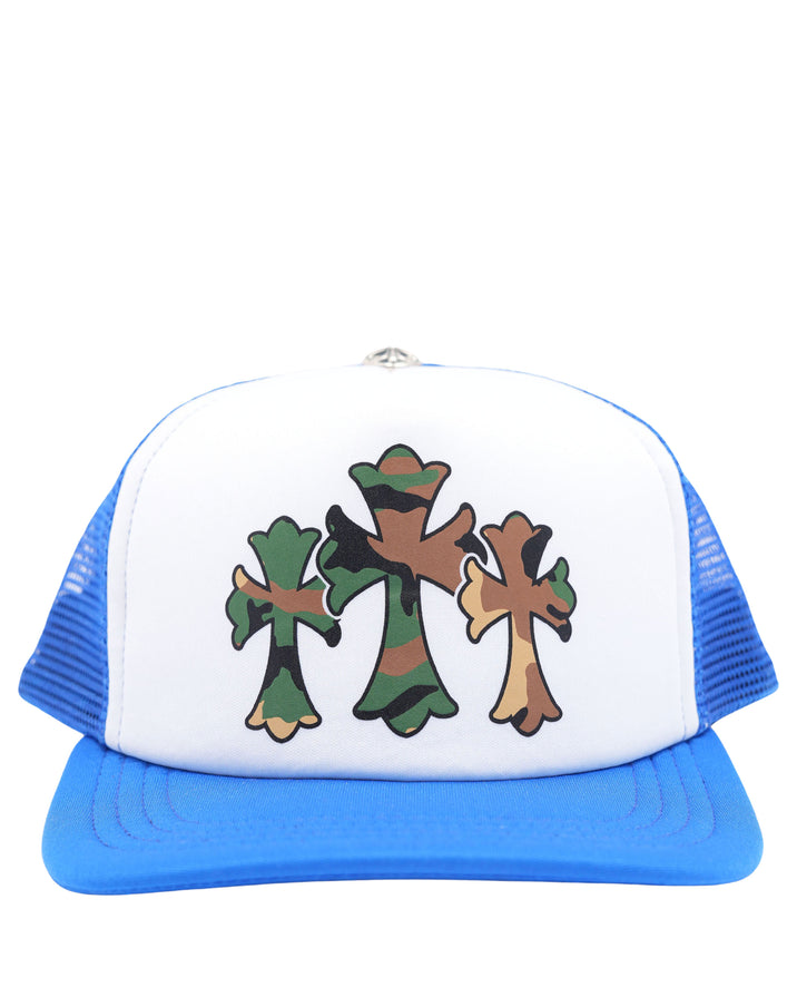 Camouflage Cemetery Cross Trucker Hat