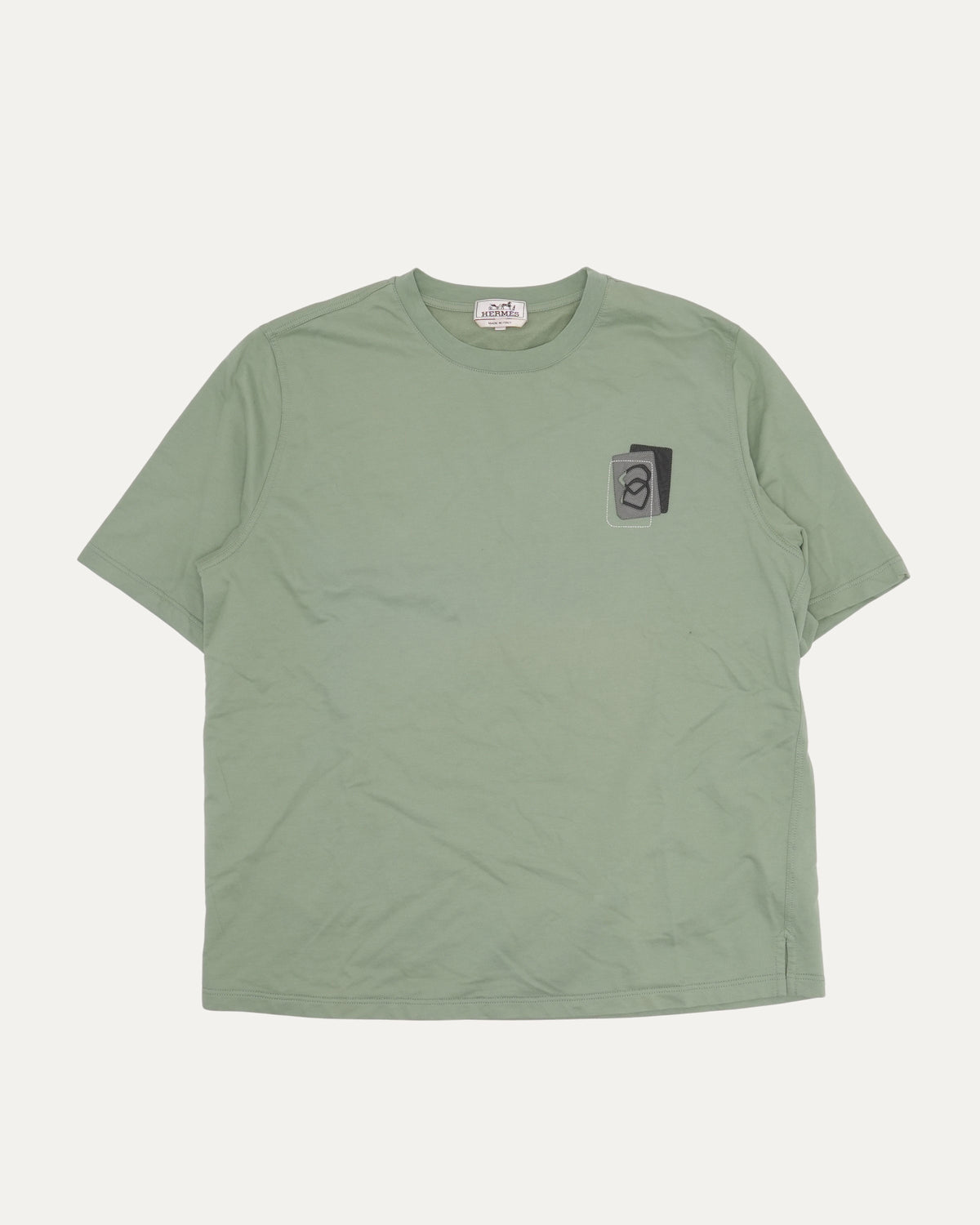 Leather Appliqué T-Shirt
