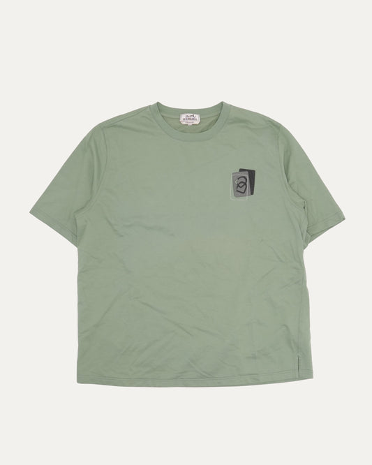 Leather Appliqué T-Shirt