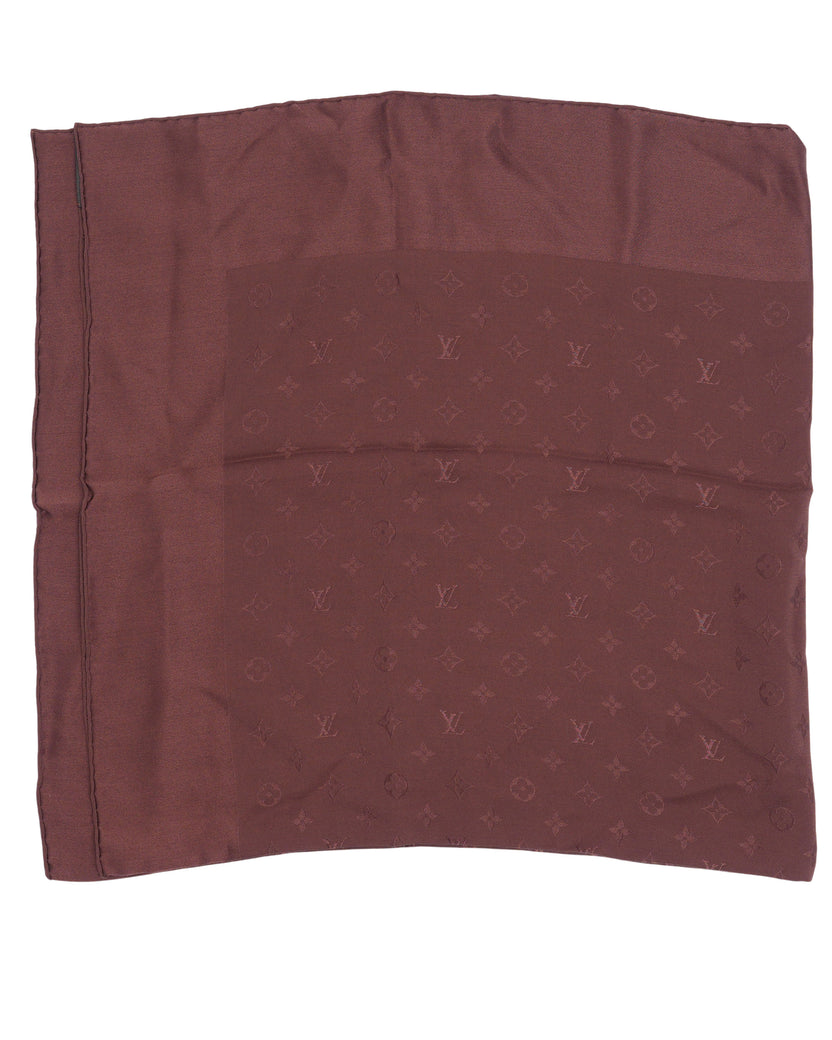 Tonal Monogram Scarf