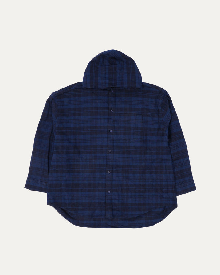 Hooded Checked Flannel Jacket