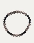 Plus Ball Onyx Bead Bracelet