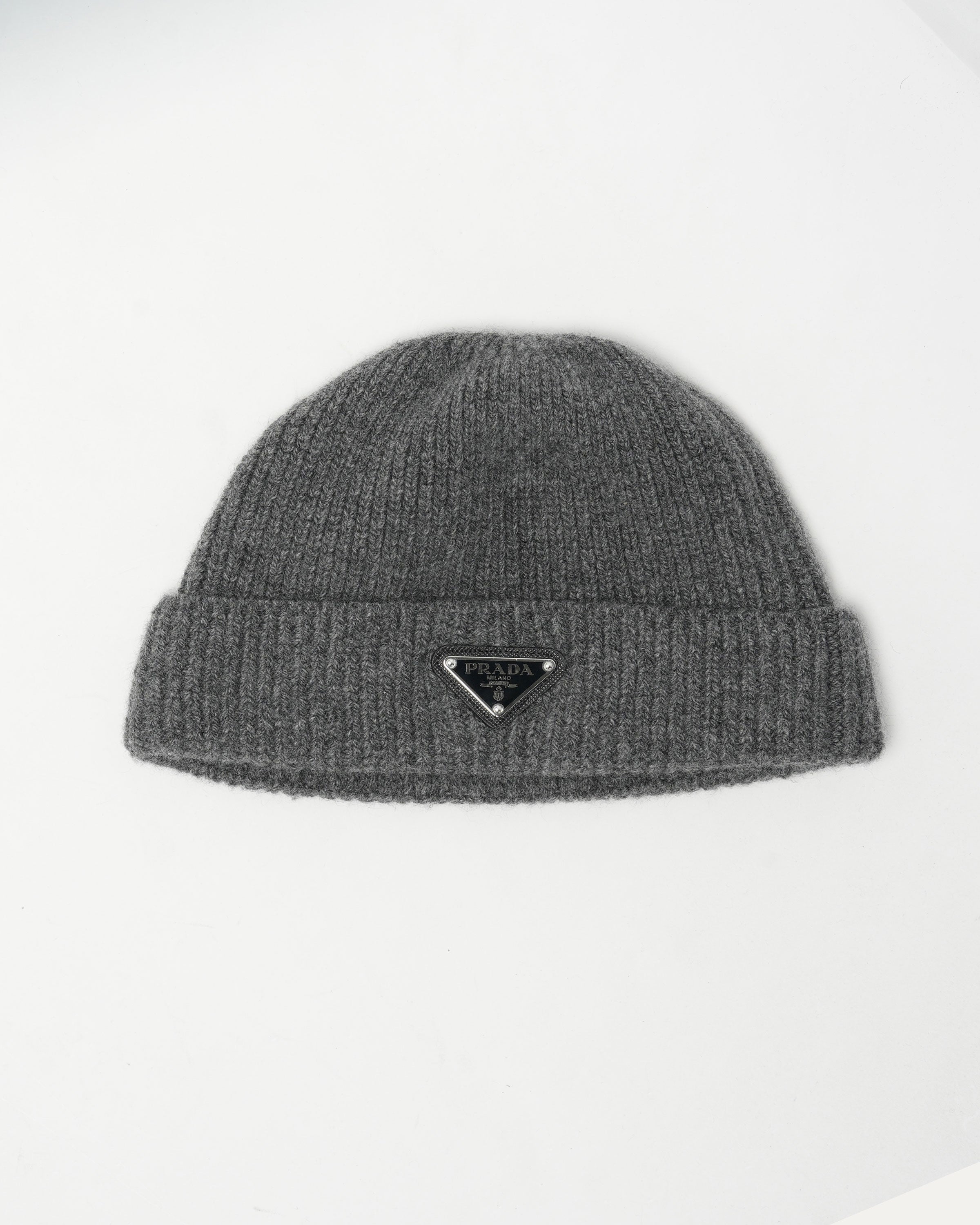 Plaque Cashmere Blend Beanie