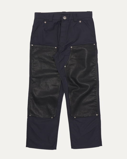 Nylon and Leather Double Knee Pants