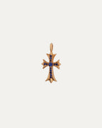 Gold Sapphire Tiny Fat Pendant