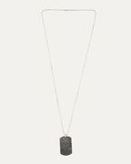 Cemetery Cross Dog Tag with Ball Chain