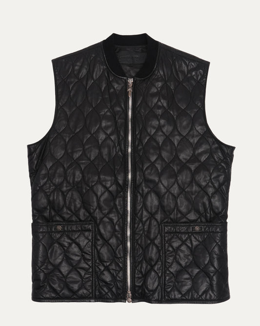 Quilted Leather Vest