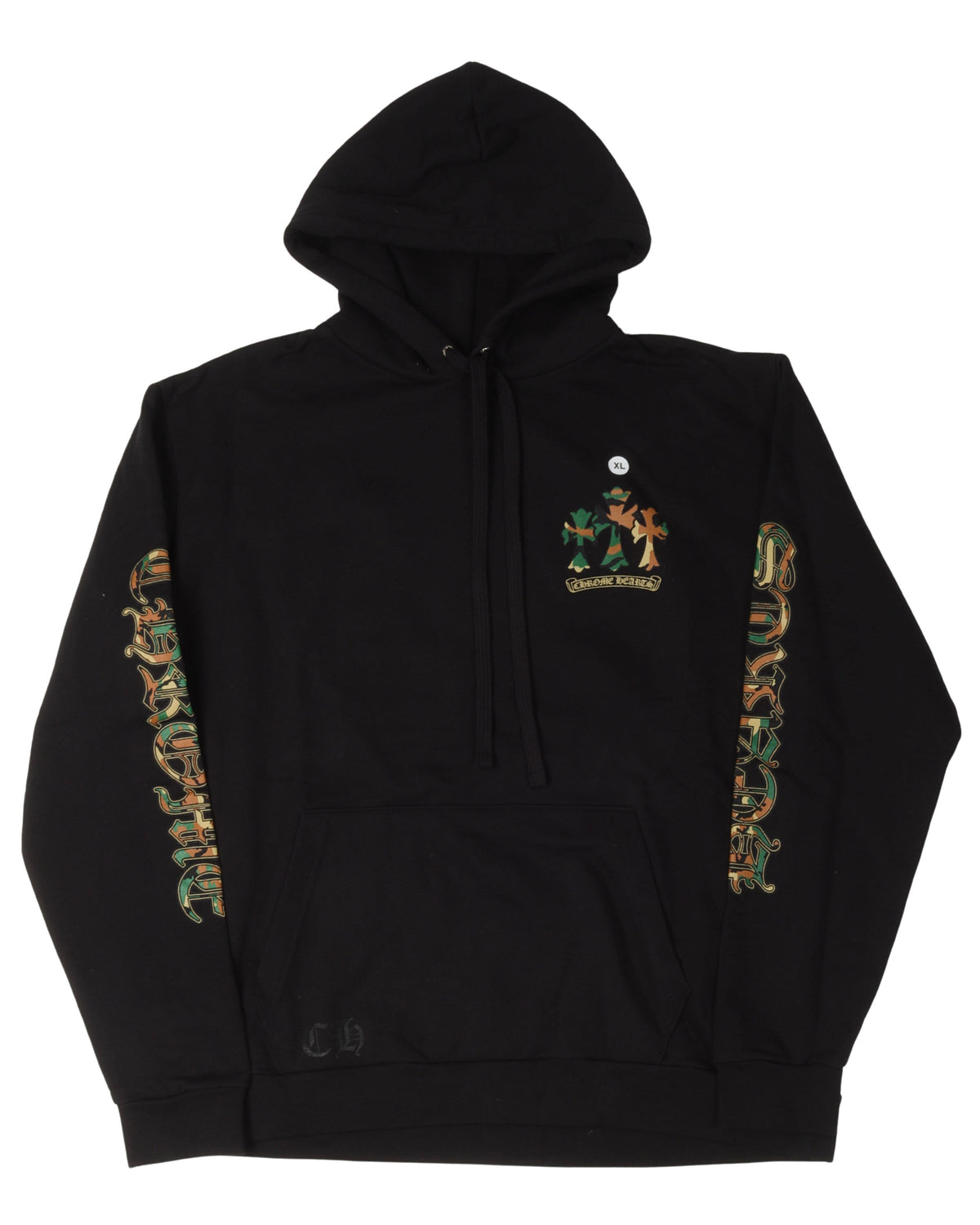 Camouflage Cemetery Cross Horseshoe Hoodie