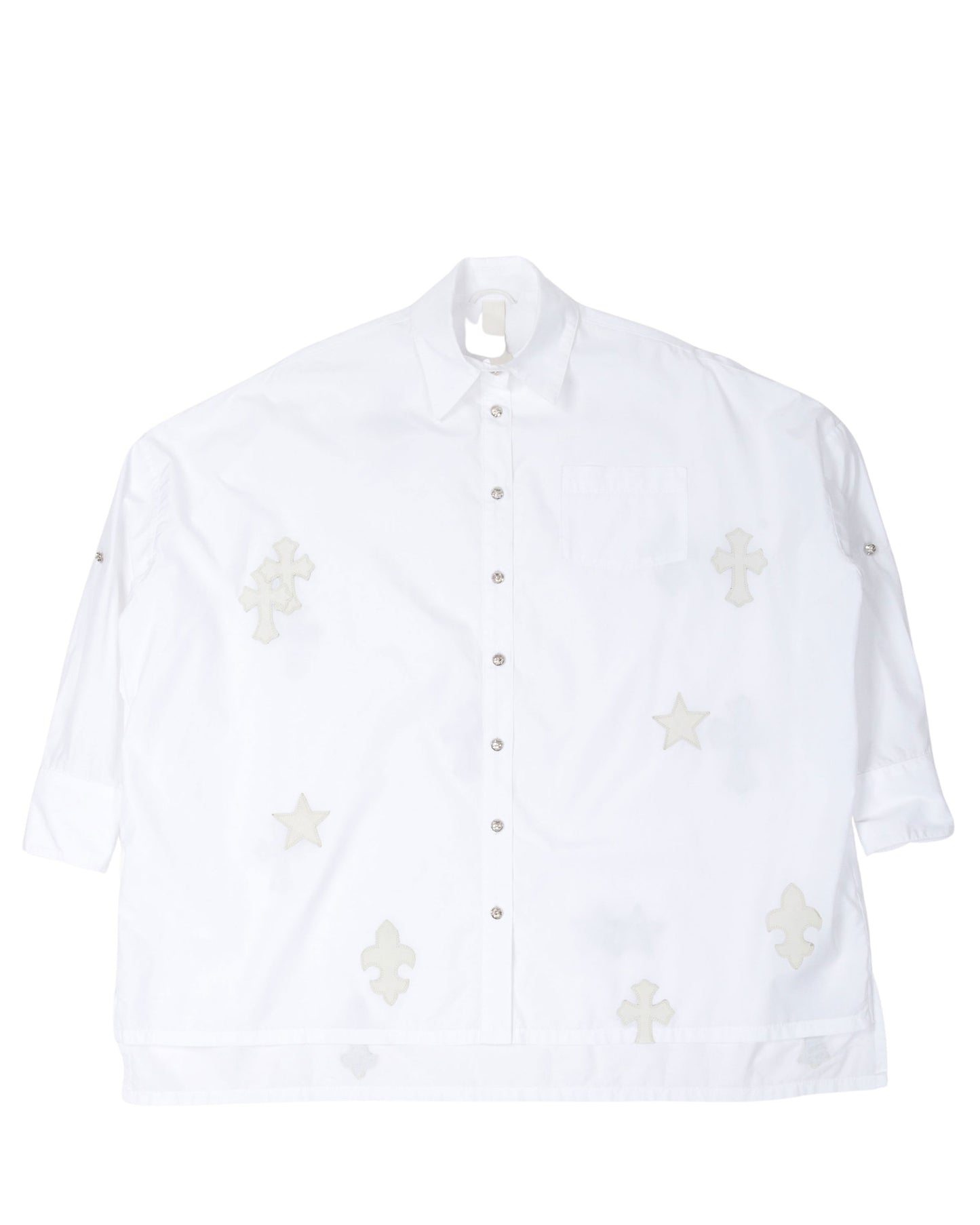 Oversized Cross Patch Shirt