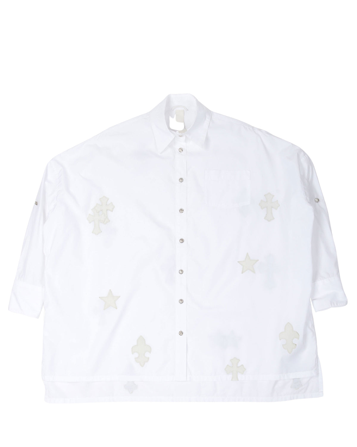 Oversized Cross Patch Shirt