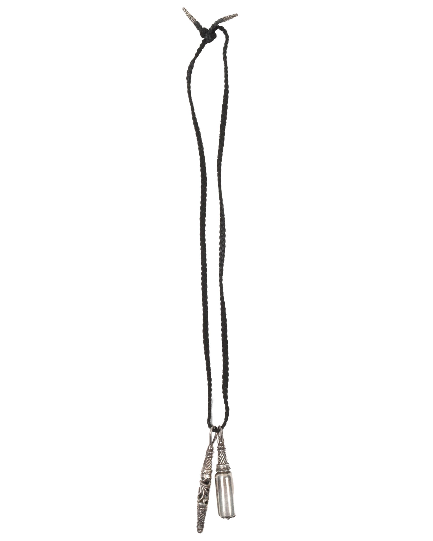 Leather Necklace with Vial