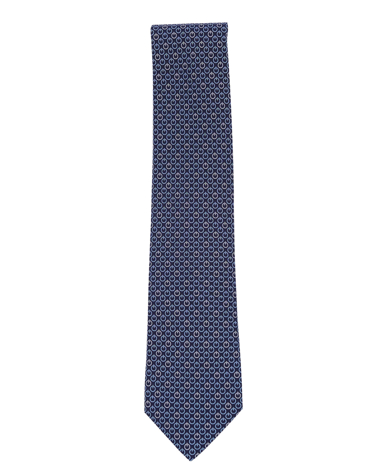 Power Logo Printed Silk Tie