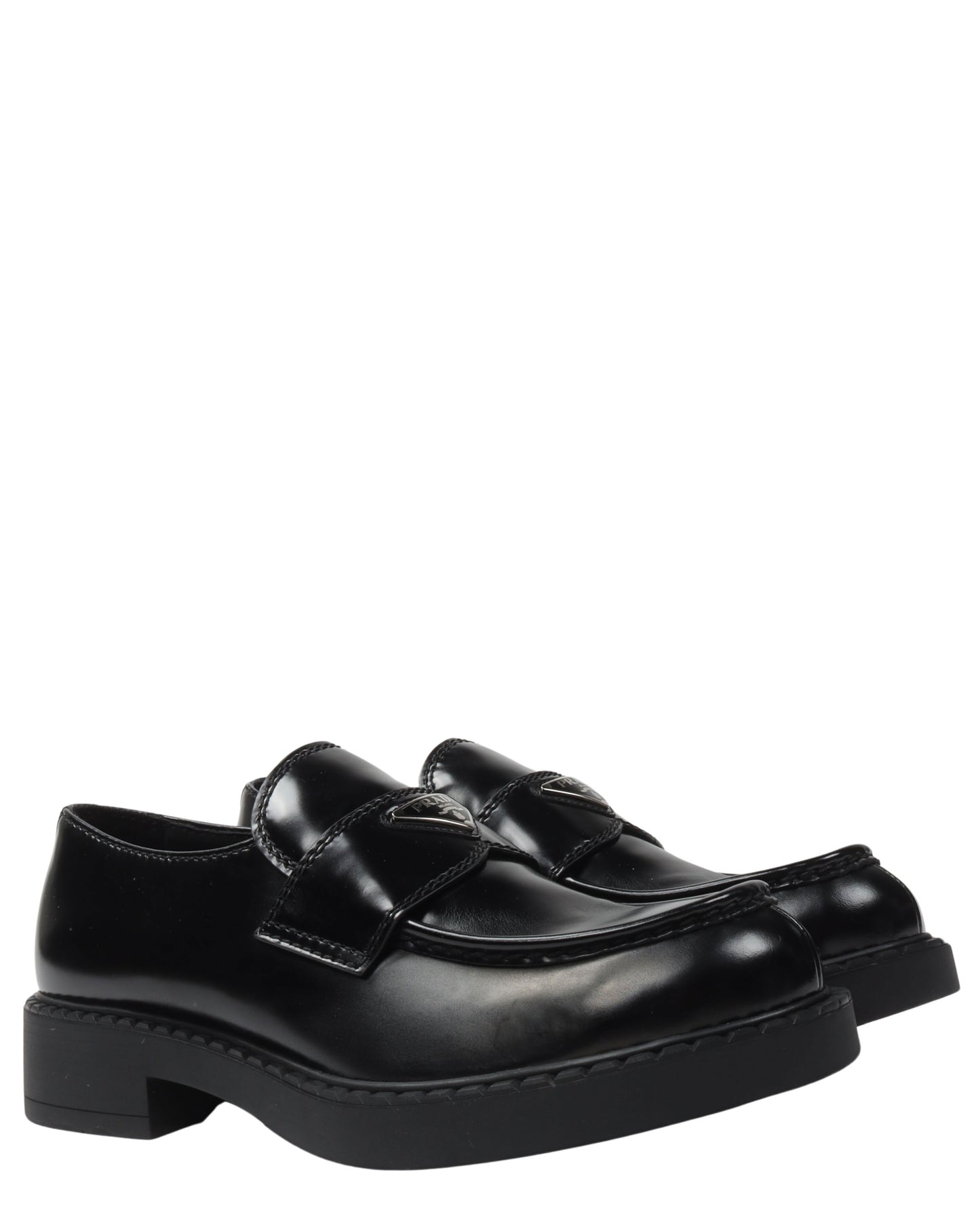 Brushed Leather Loafers