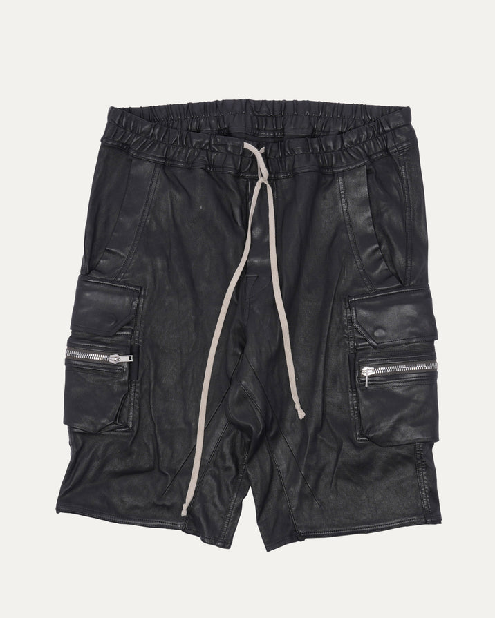 SS21 Phlegethon Leather Cargo Shorts