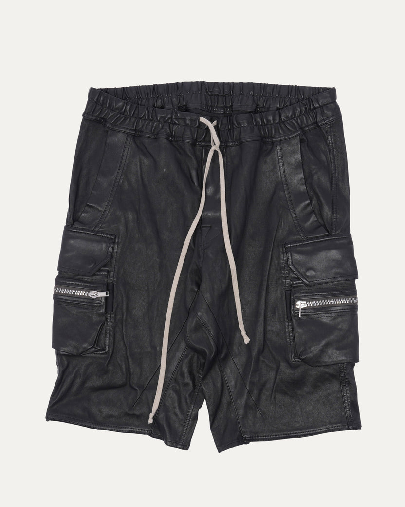 SS21 Phlegethon Leather Cargo Shorts