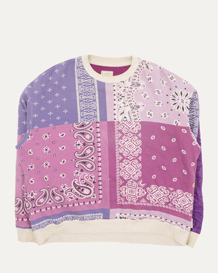 Bandana Print Crewneck Sweatshirt