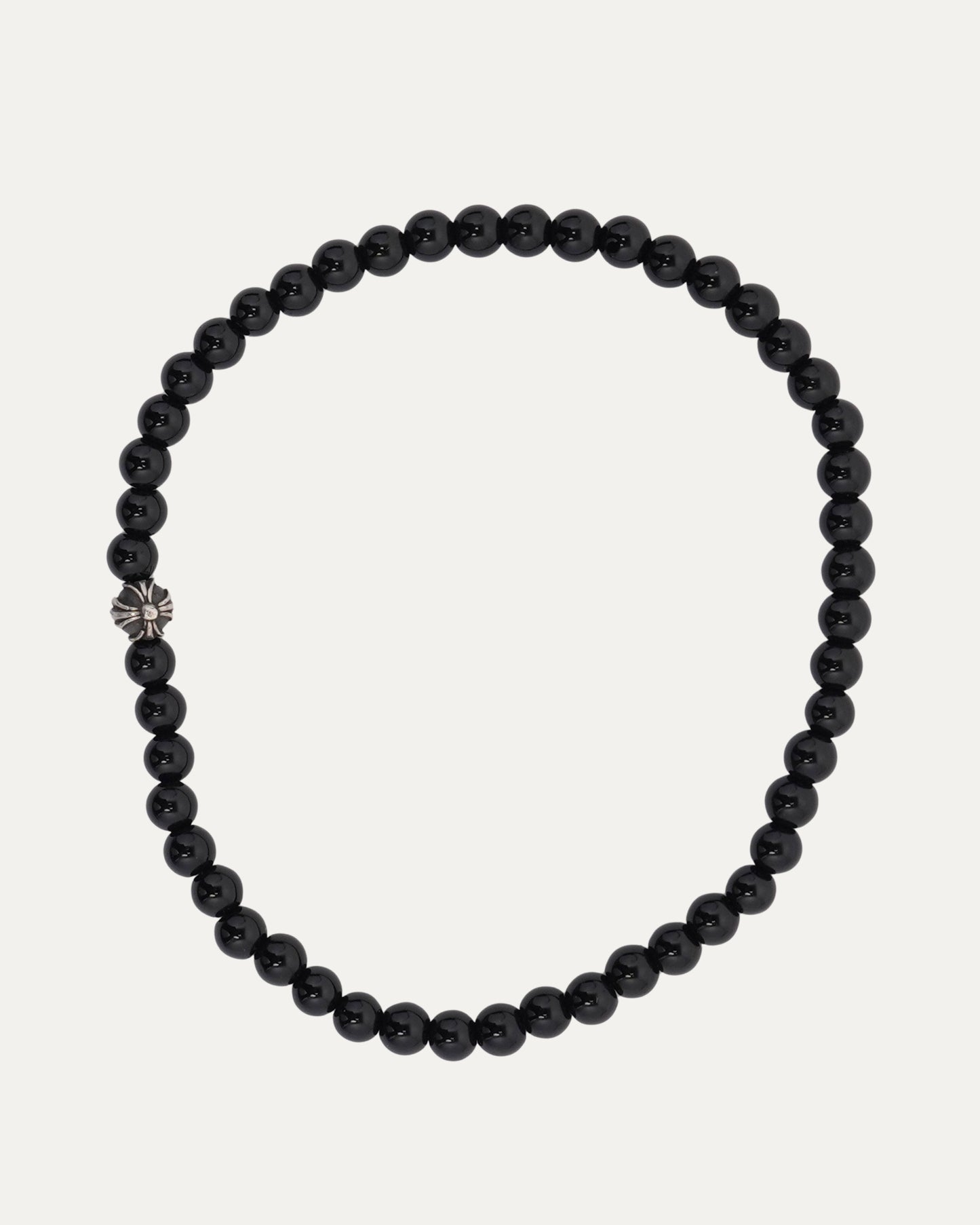 4mm Onyx Plus Ball Bead Bracelet