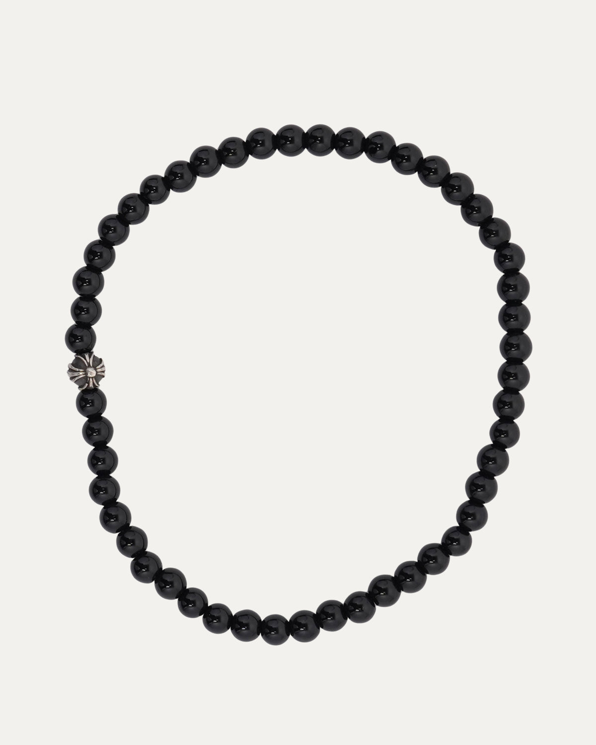 4mm Onyx Plus Ball Bead Bracelet