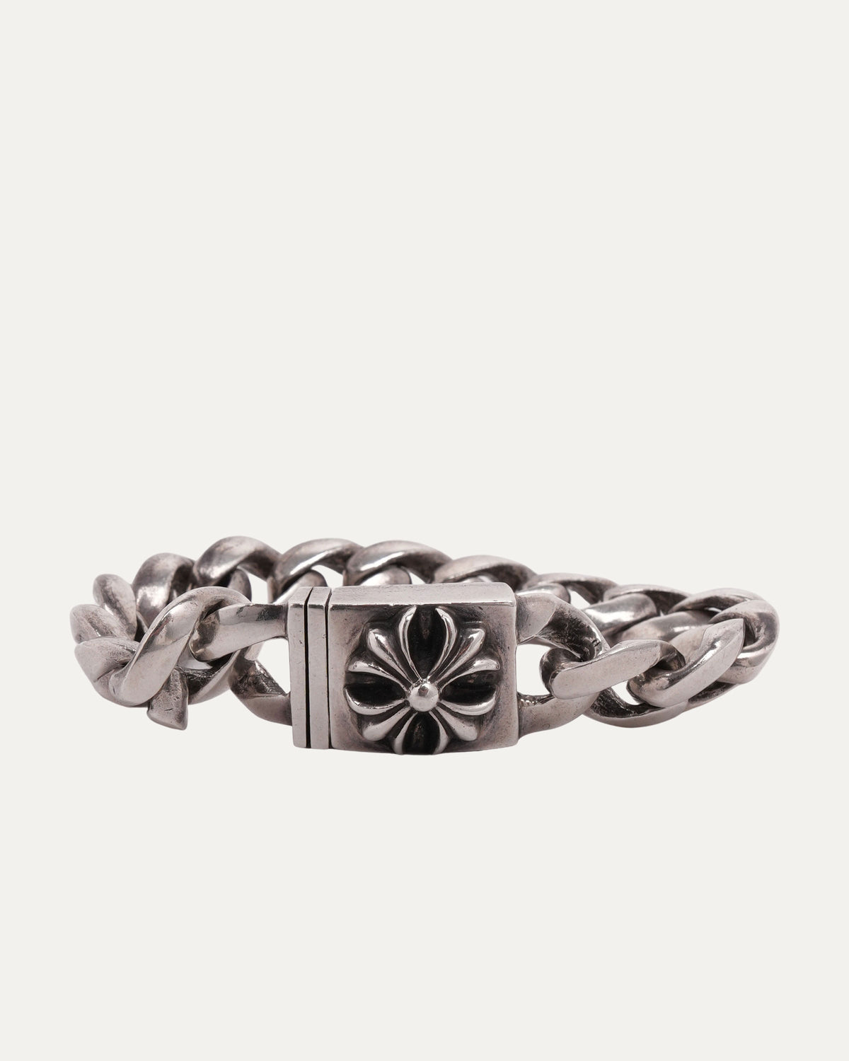 Plus Cross Box ID Cuban Link Bracelet