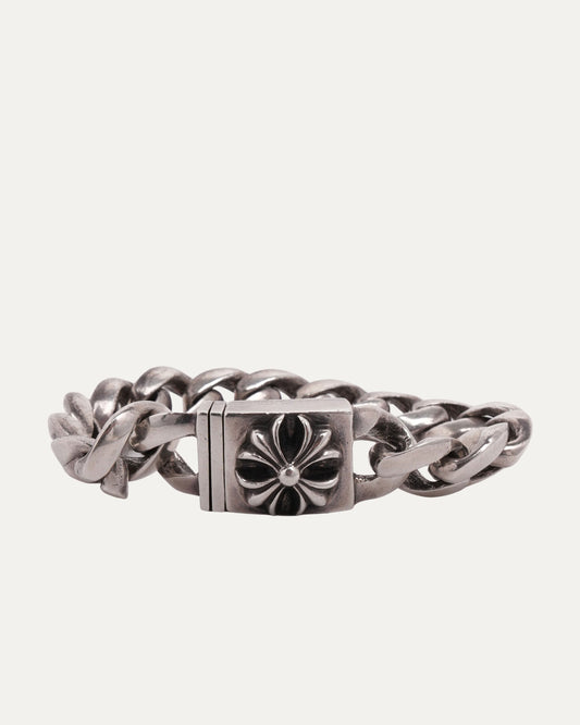 Plus Cross Box ID Cuban Link Bracelet